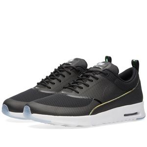 Nike Air Max Thea Premium Casual Sportswear Shoe Black Iridescent Womens 8.5